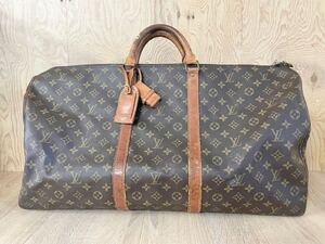 ☆1円〜LOUIS VUITTON ルイヴィトン モノグラム M41422 キーポル 60 旧型 ボストンバッグ ハンドバッグ カバン 旅行 トラベル 南京錠 鍵