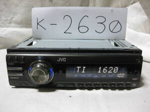 K-2630　JVC　ビクター　KD-M535-B　MDLP　フロント AUX　1Dサイズ　MDデッキ　故障品