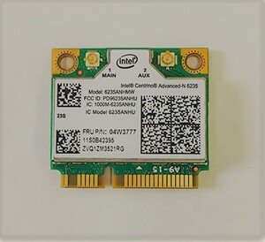 Intel Centrino Advanced-N 6235　802.11a/b/g/n 300Mbps WIFI + BlueTooth 4.0 　無線LANカード 6235ANHMW　