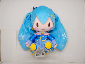 初音ミク SNOW MIKU 2017(雪ミク トウィンクル) スペシャルふわふわぬいぐるみ ／ SEGA(セガ) (全長約30cm) 紙タグ(経年劣化有)付き