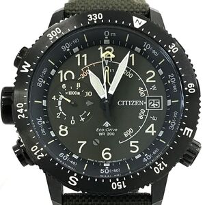 超美品 CITIZEN シチズン PROMASTER プロマスター Eco-Drive エコドライブ アルティクロン 腕時計 BN4046-10X ソーラー カーキ 動作確認済