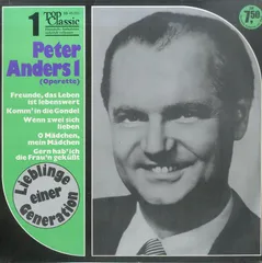 LP1枚 / ペーター・アンダース(T) / Peter Anders 1 Operetta (1970年・独盤・オペレッタ) / A00363987