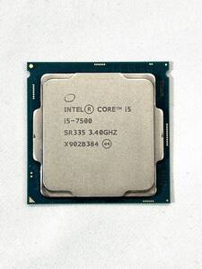 □【Core i5/第7世代/BIOS起動】 Intel CPU Core i5-7500 SR335 3.40GHz 最大 3.80GHz インテル □ W02-0117