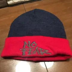 レア 90s NO FEAR ノーフィア ニットキャップ ビーニー 切替