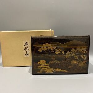 1円〜 オルゴール ジュエリーボックス jewelry box レトロ アンティーク 屏風 和風 和柄 動作未確認