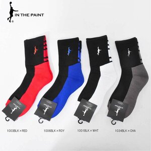 1370604-InThePaint/ITP PANEL SOCKS バスケットソックス ショートソックス 厚手生地