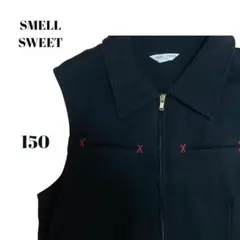美品✨SMELL SWEET【150】ワンピース　黒　お洒落　綺麗子供服　キッズ