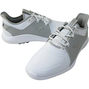 定1.5万 新品◆PUMA GOLF◆防水 IGNITE イグナイト FASTEN8 プロ スパイクレス ゴルフシューズ 30.0cm 白◆プーマ ゴルフ 194466◆J2462