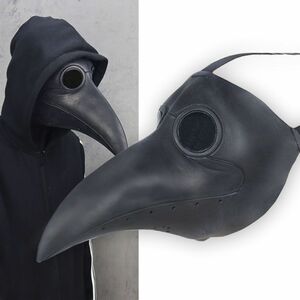 ◆新品◆ペストドクターマスク ペストマスク かぶりもの 仮面 お面♪コスプレ仮装 ハロウィーン クリスマス パーティー ブラック ホワイト