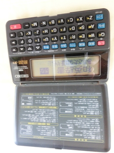 SEIKO 電子辞書 SR-500 英和 和英 ゲーム 電卓 漢字 読み つづり 訳　電池:CR2025X2個必要　実働使用品　コンパクト品