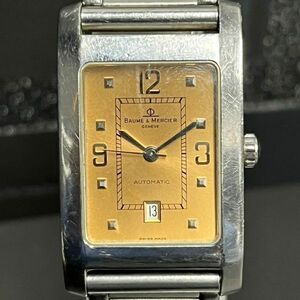 B064-W6-1737 ◎ BAUME＆MERCIER ボーム＆メルシェ 腕時計 メンズ ハンブトン 自動巻き デイト MVO45120