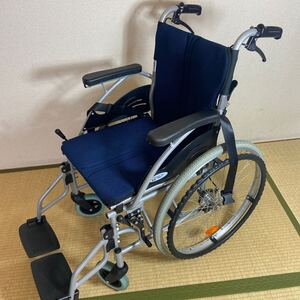 Care-Tec 自走用車椅子 ネイビー　車椅子　ケアテックジャパン　 車いす 折りたたみ 車イス 自走式