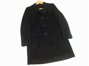 新品同様*UNIQLO ユニクロ*濃紺*ウール×カシミヤ*レディース*3釦*チェスターコート*S*小さいサイズ*秋冬