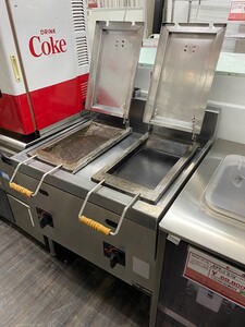 Maruzen マルゼン 業務用 餃子焼き機 2連　LPガス グリラー ギョウザ シュウマイ 小籠包 中華