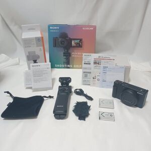 ★☆ 使用感激少の特上品 ☆★ SONY ソニー VLOGCAM ZV-1II シューティンググリップキット ZV-1M2G B