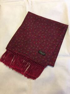 イギリス古着　tootal scarf vintageトゥータルスカーフ　スカーフ　フリンジ付き　英国ヴィンテージ　vintage tootal MV852