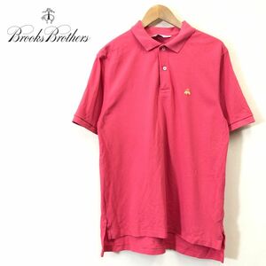 A2657-F-N◆ old ◆ Brooks Brothers ブルックスブラザーズ 半袖ポロシャツ カットソー USA製 ◆ sizeS コットン100 ピンク 古着 春夏