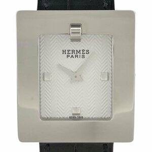エルメス HERMES ベルトウォッチ　 BE1.210 腕時計 SS レザー クォーツ ホワイト レディース 【中古】