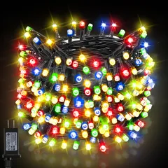 Dalugo LED イルミネーションライト ストリングライト ストレート クリスマスツリーライト 20M 200LED 複数連結可 8点灯モード 記憶/タイマー機能 クリスマス飾り ライト クリスマス電飾 屋外 IP44防水 キャンプ用 フェアリーライト ガ