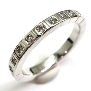 1円〜!!Cartier(カルティエ)美品!!▼K18 天然ダイヤモンド ラニエール リング▼D 約4.6g 10号 diamond jewelry ring 指輪 EE5/EE8 S673