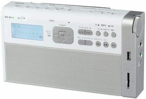 東芝 ワイドFM/AMラジオ（ホワイト）TOSHIBA TY-RHR1-W(中古品)