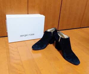 ☆sergiorossi☆セルジオロッシ☆ブーティ☆ショートブーツ☆ブーツ☆スエード☆袋 箱付き☆