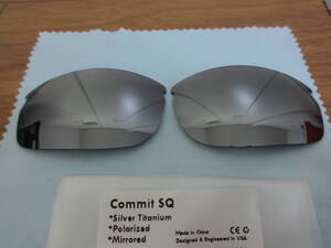 ★OAKLEY オークリー oo9086　COMMIT SQUARED コミットスクエア用 カスタム偏光レンズ　SILVER Color Polarized