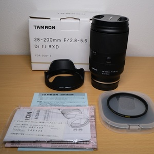 タムロン TAMRON 28-200mm F2.8-5.6 Di Ⅲ RXD A071　ソニー Eマウント　保護フィルター付き 