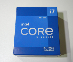 ★INTEL CPU 第12世代 Core i7-12700K/LGA1700/BIOS起動確認済