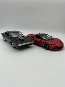 Burago 1/24 Ferrari SF90 Stardale フェラーリ SF90 ストラダーレ ブラーゴ JADA TOYS 1970 ダッジ チャージャー R/T