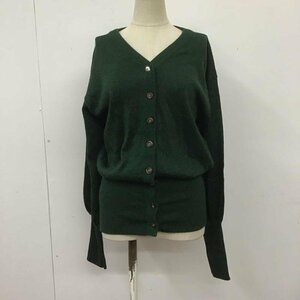 SLY FREE スライ カーディガン 長袖 030BAK70-7740 バルーンスリーブ 前後着 2WAY ラメ Cardigan 緑 / グリーン / 10108605