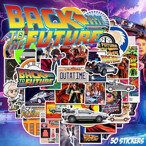 バックトゥザフューチャー ステッカー 50枚セット PVC 防水 シール Back to the Future スピルバーグ 海外 映画 ムービー