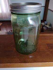 即決501円　Mason Jar メイソン　ジャー　ワイドマウス　緑　照明　シーリングライト　01