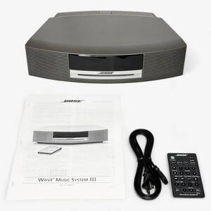 [241019] 完全動作品 Bose Wave music system III パーソナルオーディオシステム チタニウムシルバー WMS III TS