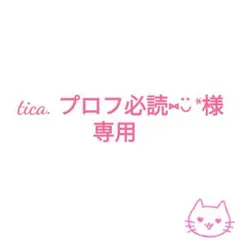 tica. プロフ必読⑅︎◡̈︎*様 リクエスト 3点 まとめ商品