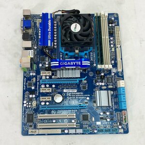 中古 通電・起動しました BIOS表示確認済 ATX ★ GIGABYTE GA-890GPA-UD3H AMD Phenom II X4 945 メモリ2GB #3152-K