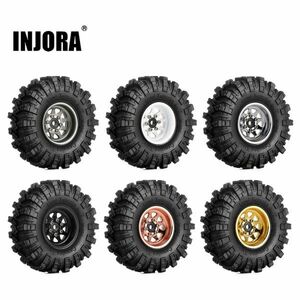 INJORA 1.0 ビードロック ホイールマッドタイヤセットディープディッシュネガティブオフセット 3.78 S22d4564231045