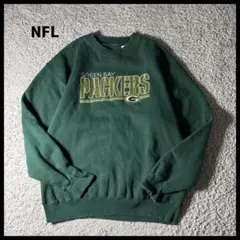 NFL パッカーズ　マジェスティック　スウェット　センターロゴ刺繍　ユニセックス