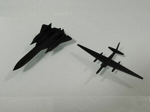 【完成品】1/700アメリカ空軍SR-71 ブラックバード高高度戦略偵察機、U-2 ドラゴンレディ偵察機