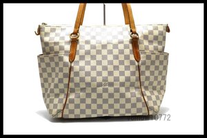 希少美中古■LOUIS VUITTON ダミエアズール トータリーMM レザー ショルダーバッグ ルイヴィトン■1121gg5797047