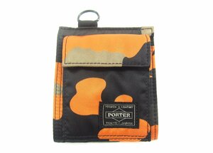 PORTER / PS CAMO WALLET オレンジ ウォレット ポーター 財布 ∠UA11361