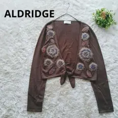 3713　ALDRIDGE　レディース　カーディガン　長袖　ウール100%