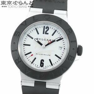 101719183 ブルガリ BVLGARI アルミニウム スティーブアオキ 世界1000本限定 103539 ホワイト ラバー 箱・保証書付き 腕時計 メンズ 自動巻