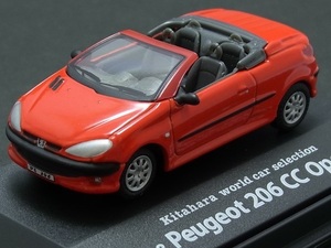 ☆日曜夜☆ルース☆PEUGEOT 206 CC OPEN TOP☆048☆KITAHARA WORLD CAR SELECTION VOL.4☆CARARAMA☆HONGWELL☆1/72