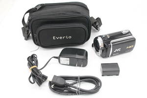 【返品保証】 【録画再生確認済み】JVC Everio GZ-HM570-B ブラック 10x バッテリー ソフトケース付き ビデオカメラ v4241