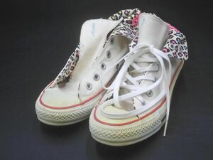 CONVERSE コンバース キャンバス マルチ レオパード ハイカット スニーカー size23/白 ■■ ☆ efa6 レディース