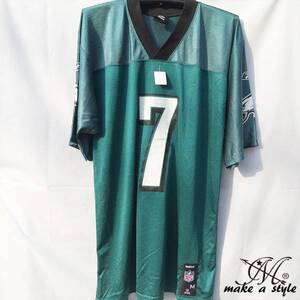 訳あり品 NFL フットボールシャツ Eagles グリーン REEBOK XL693