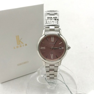 SEIKO LUKIA Glow 腕時計 新品同様 SSVW219 ウォッチ 時計 クオーツ ソーラー電波 10気圧防水 カジュアル セイコー 服飾小物 B12396◆