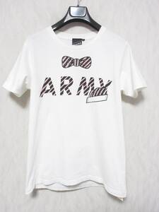 BEAMS T ビームス ARMY リボン 半袖 Tシャツ メンズ M ホワイト　yg6106