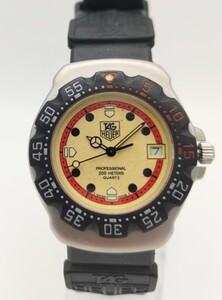 【稼働品】ボーイズ クォーツ タグホイヤー TAGHEUER Professional 200m フォーミュラ1シリーズ 371.513 夜光文字盤 純正ベルト 管#1